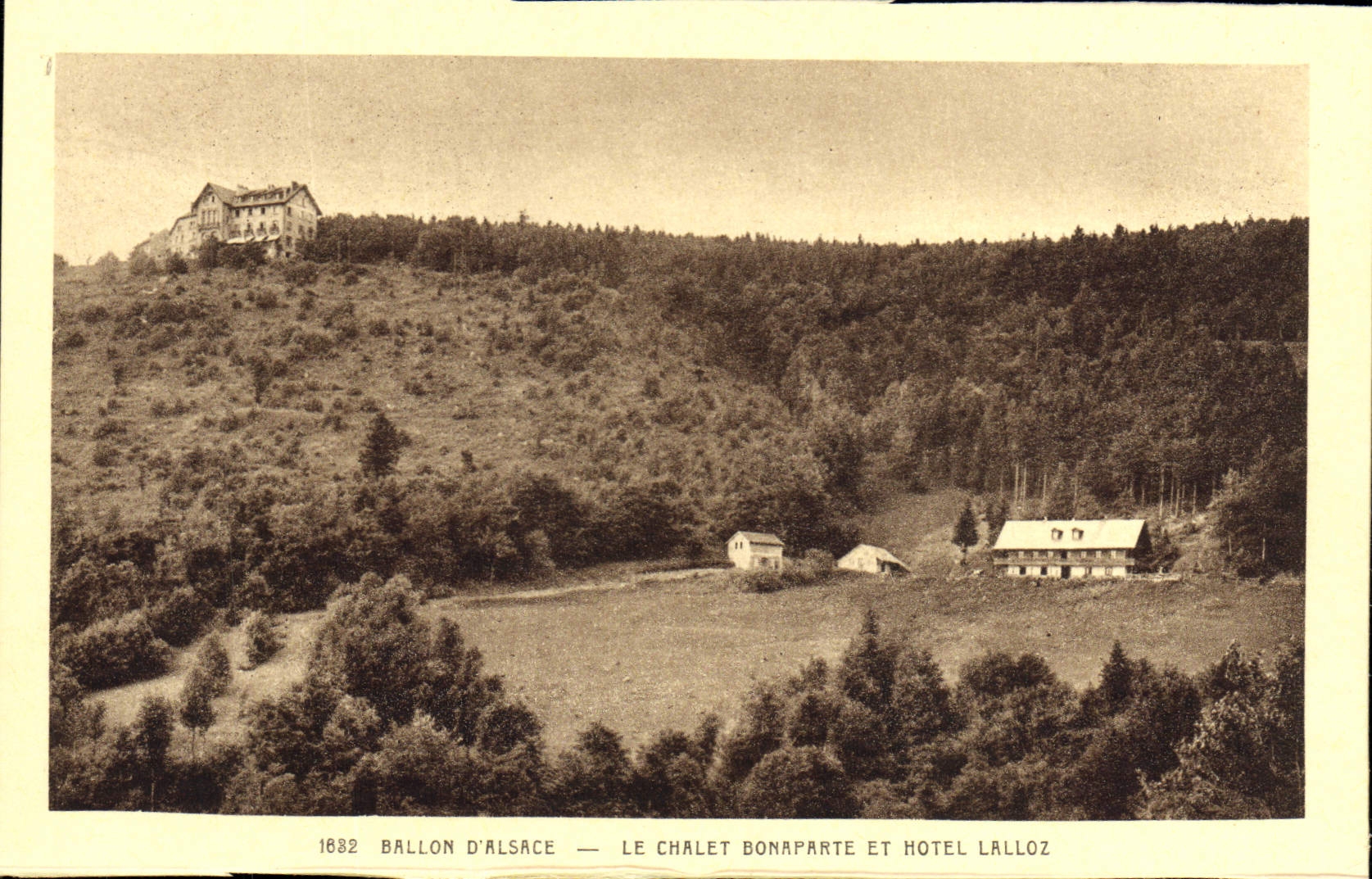CPA Ballon D'Alsace le chalet Bonaparte et Hotel Lalloz