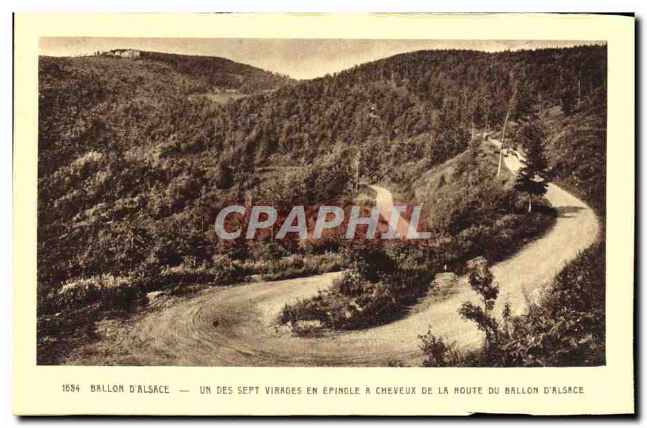 CPA Ballon D'Alsace Un Des Sept Virages En Epingle a cheveux de la route du ballon d'Alsace
