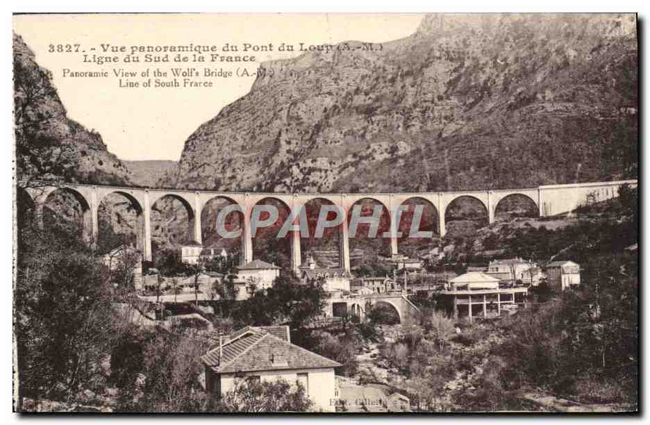 CPA Vue Panoramique Du Pont du Loup Ligne du Sud de la France 