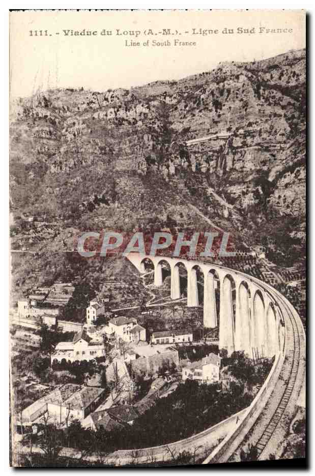 CPA Viaduc du Loup Ligne Du Sud France