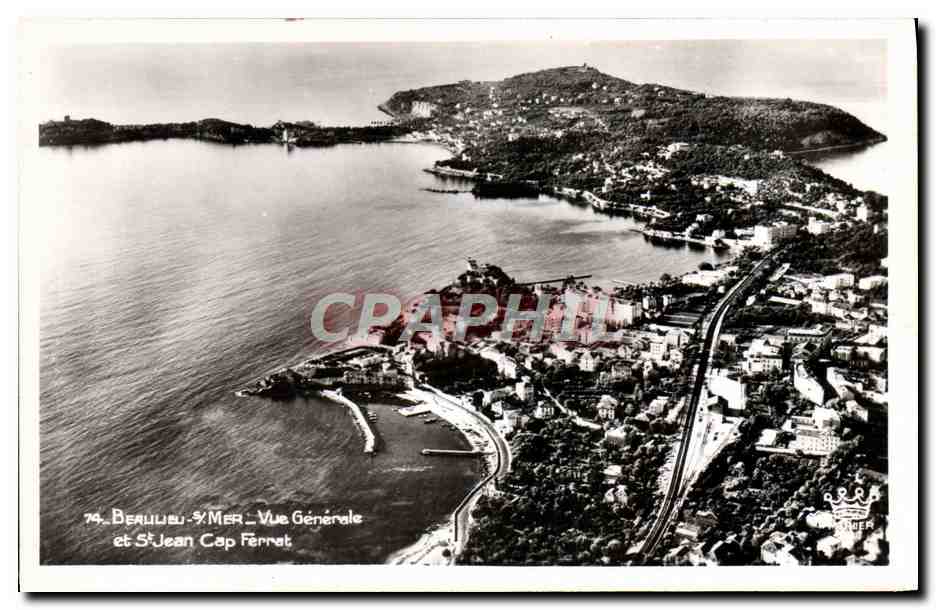 CPA Beaulieu Sur Mer Vue Generlae Et St Jean Cap Ferrat