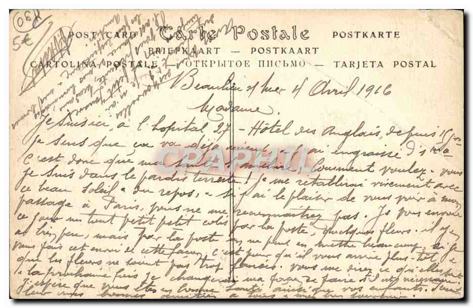 CPA Beaulieu Vue generale — Rückseite