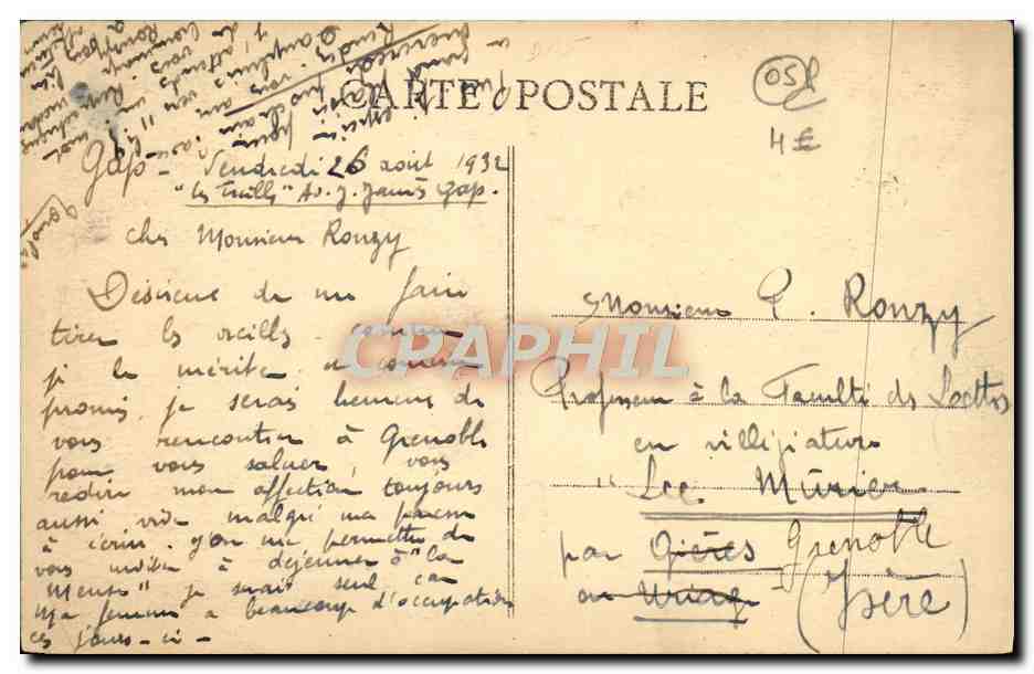 LE QUEYRAS - Vallée de Molinés - Une Demoiselle coiffée — Éditeur : Ville Joubert, Gap, n°798 — Reverso