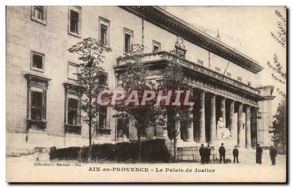 CPA Aix En Provence Le Palais De Justice