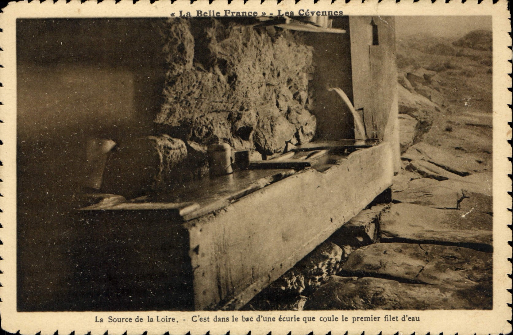 La Source de la Loire — Les Cévennes — Édition Jean Béthras Pogrebyron - Anverso