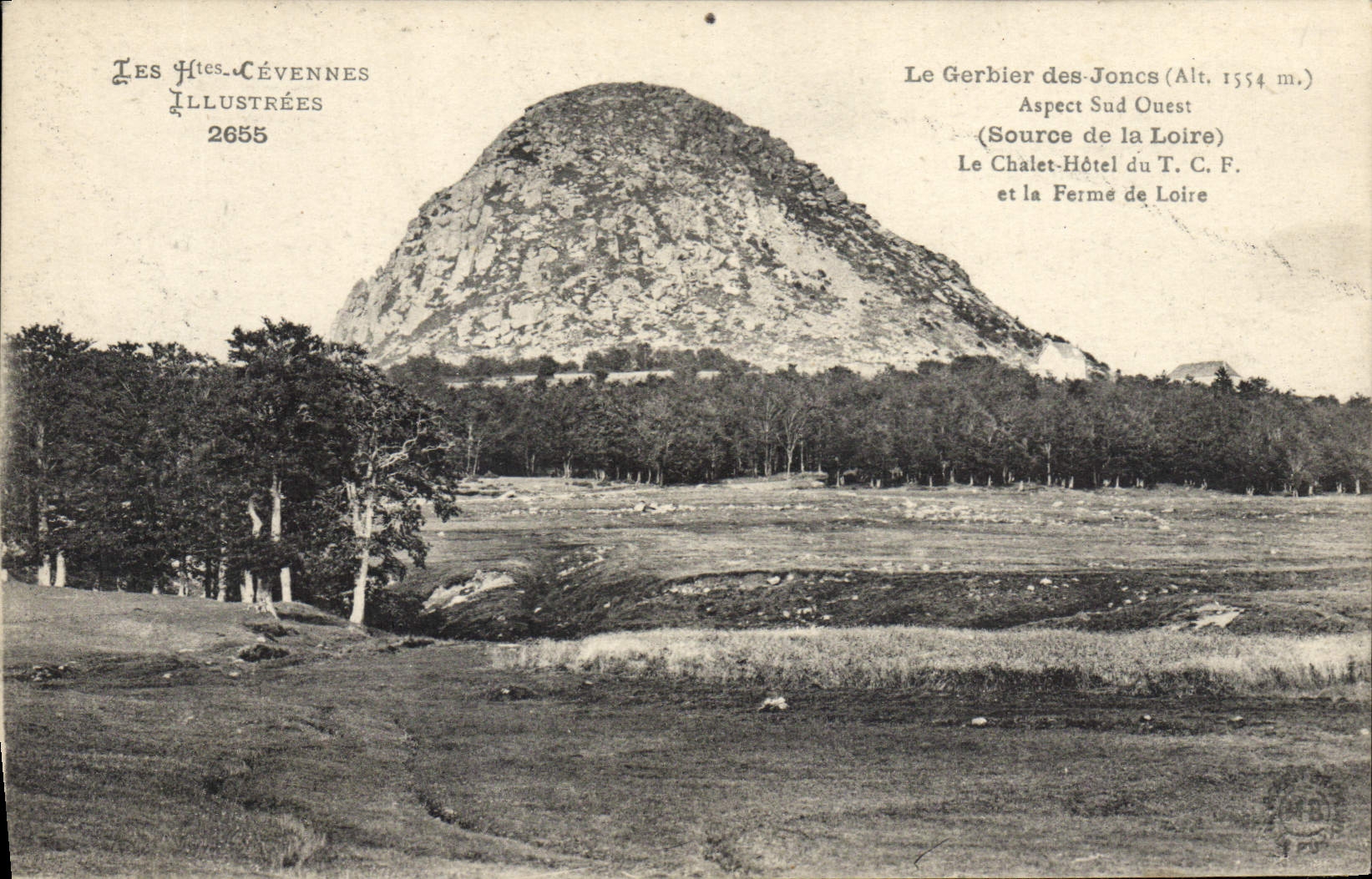 CPA Le Mont Gerbier Des Joncs Le chalet Hotel du TCF et la ferme de Loire 