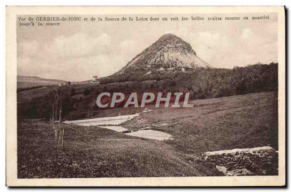 CPA Le Mont Gerbier Des Joncs Et De La Source De La Loire