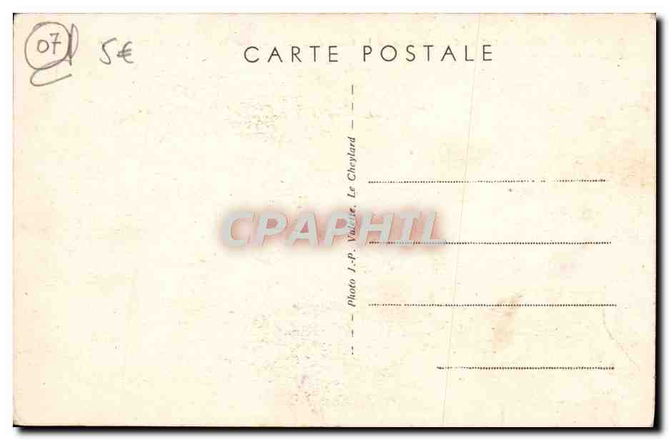 CPA Le Mont Gerbier Des Joncs Et De La Source De La Loire — Rückseite