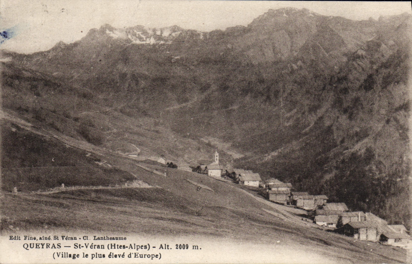 Queyras — St-Véran (Hautes-Alpes) — Village le plus élevé d'Europe — Alt. 2009 m.