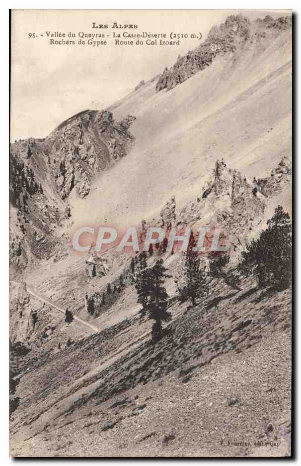 The Alps — Valley of Queyras, Route of Col Izoard (2510 m.) — Fournier, Edit. Gap