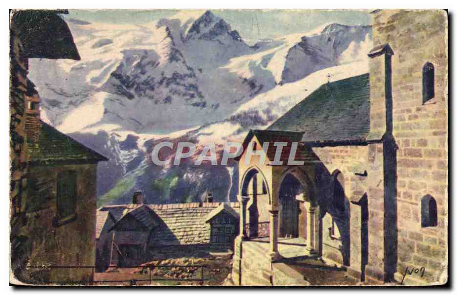 La vieille église romane des Terrasses — Les Alpes — Éditeur Yvon, n°2