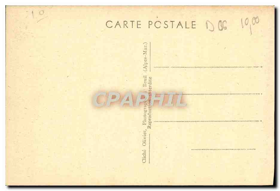 CPA Beuil Station Estivale et Hivernale — Rückseite