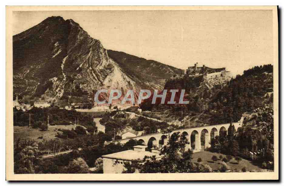Sisteron (Basses-Alpes) — Le viaduc et rocher de la Baume — Les Éditions d'Art YVCN