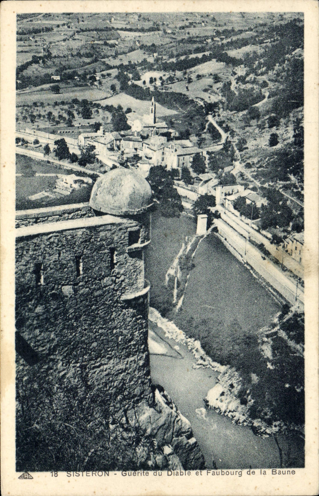 Sisteron - Guérite du Diable et Faubourg de la Baune