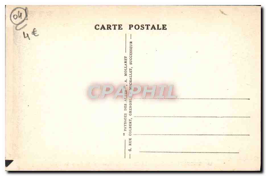 Sisteron (B.A.) — Le Pont de la Baume et la Porte du Dauphiné — Verso