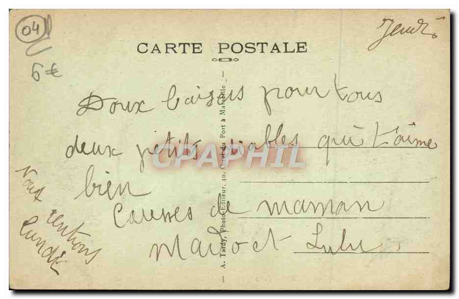 Sisteron (B.-A.) — La Durance — Le Pont et le Viaduc sur le Buech — A. Tardy, photographe — Rückseite