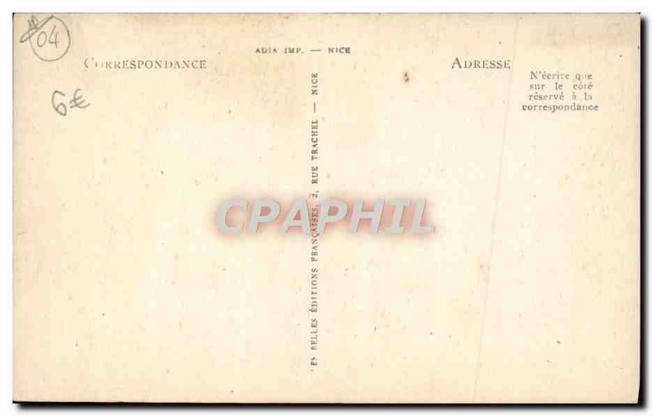 Sisteron — Entrada de la Ciudadela — CAP — Adia — Reverso