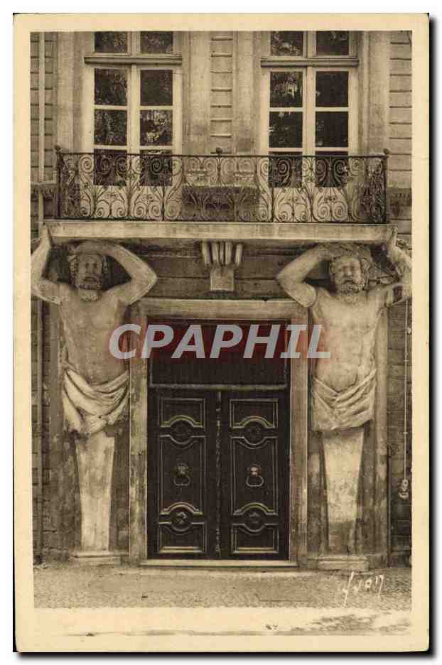 Porte de l'Hôtel d'Espagnet — Aix-en-Provence (B.-du-R.) — Éditions d'Art VIVON, Paris