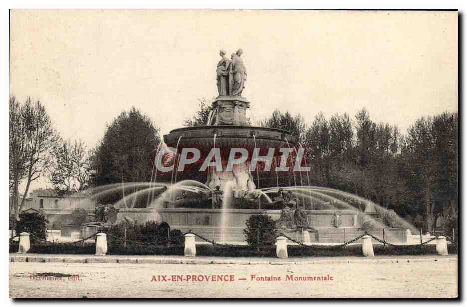 CPA Aix en Provence Fontaine Monumentale