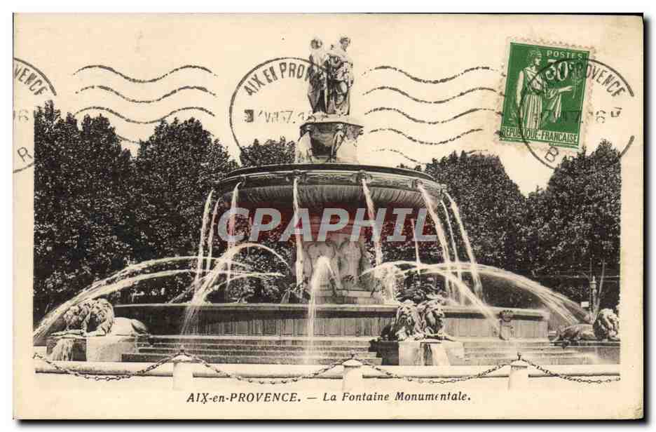 AIX-en-PROVENCE — La Fontaine Monumentale — Edition Louis, Aix