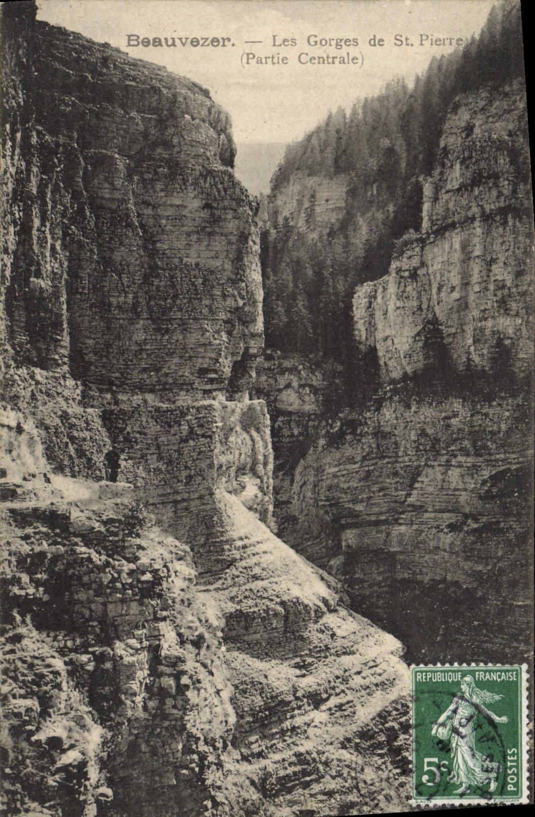 CPA Beauvezer Les Gorges de St Pierre