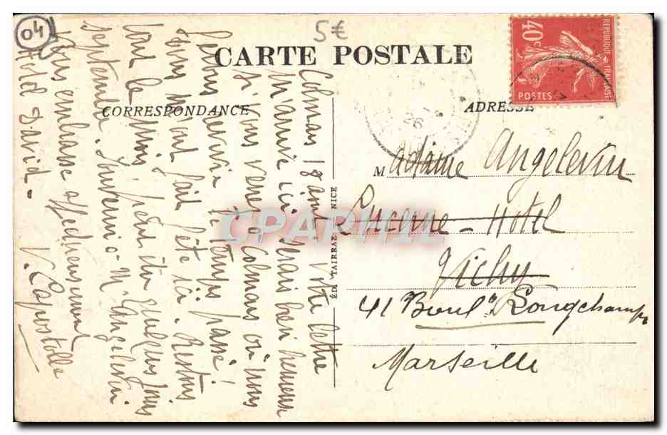 Haute Vallée du Verdon — Gorges de Saint-Pierre, BEAUVEZER (B.-A.) — Station Estivale, altitude 1.170 m — Achterkant