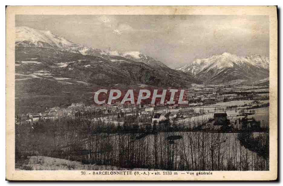CPA Barcelonnette Vue Generale