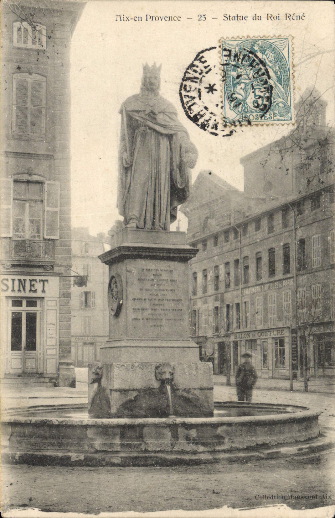 Aix-en-Provence — Statue du Roi René — éditeur Sinet, n°25