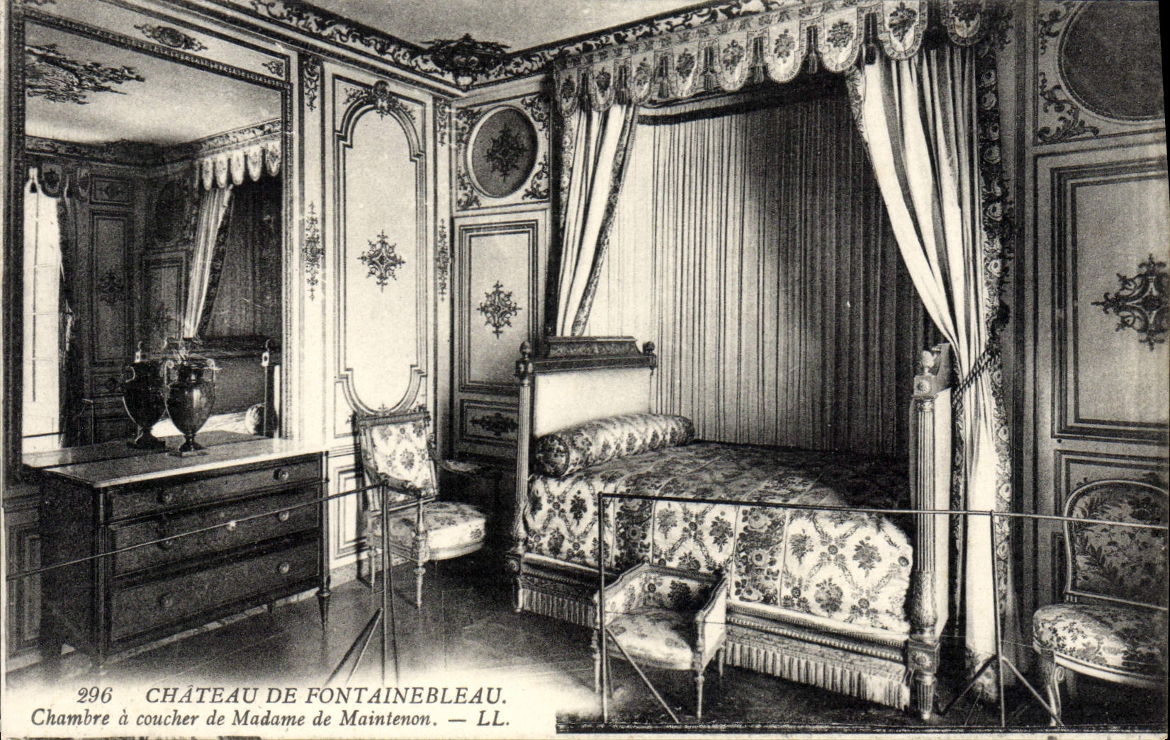 Schlafzimmer von Madame de Maintenon — Schloss Fontainebleau — LL, n° 296