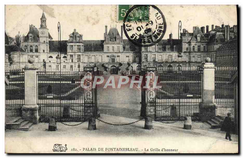 Palace of Fontainebleau — The Honor Gate — Publisher: 182