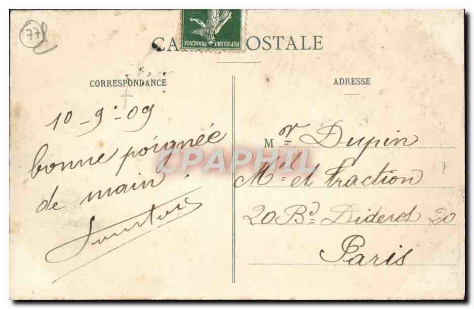 Palace of Fontainebleau — The Honor Gate — Publisher: 182 — Back