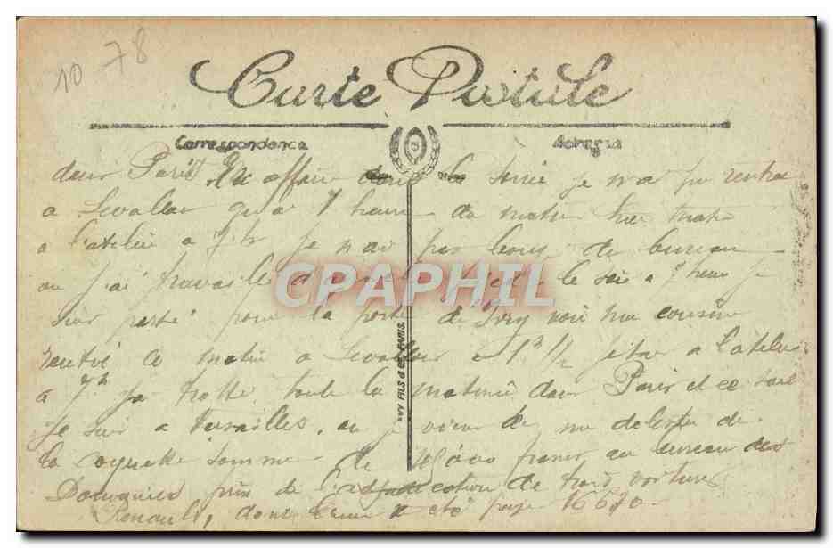 Signature de la Paix de la Grande Guerre — 28 Juin 1919 — Galerie des Glaces — Versailles — LL. — Verso
