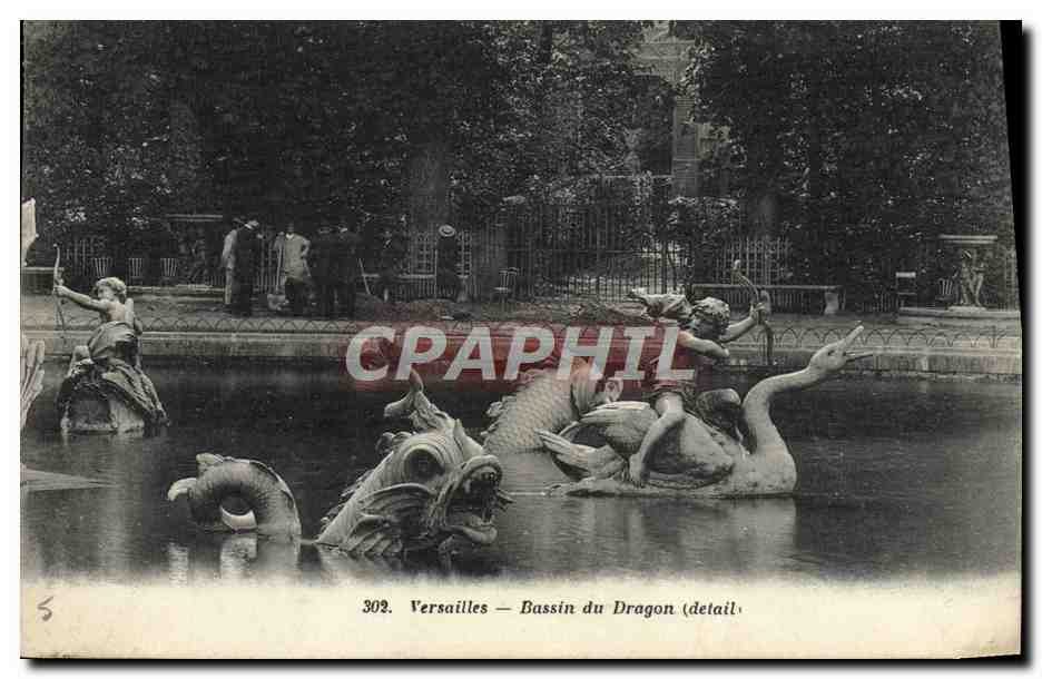CPA Jardins De Versailles Bassin du dragon 