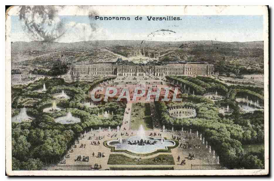 CPA Jardins De Versailles Panorama 
