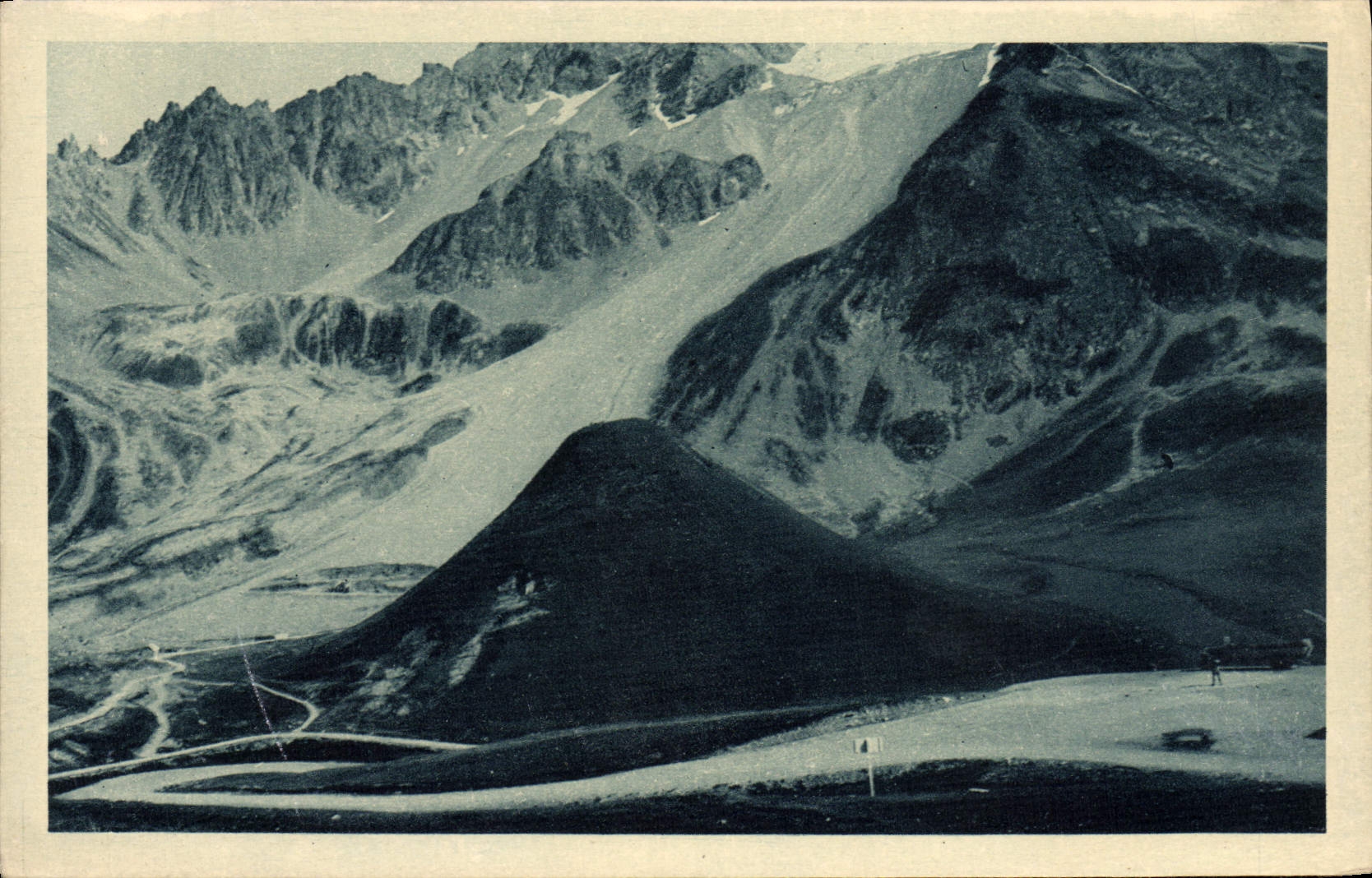 Col du Lautaret et Massif du Combe not (3153 m.) — Édition L. Maurin, Briançon