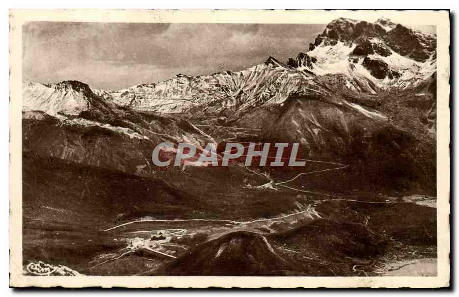 Les Alpes Pittoresques — Environs de GAP (Htes-Alpes) — Vue panoramique du Col du Lautaret — E. R.