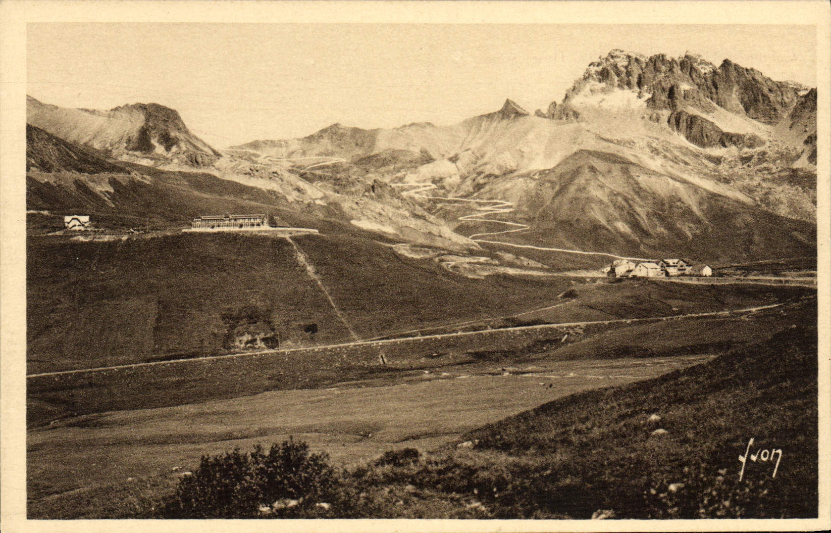 Col du Lautaret — vue panoramique — Les Éditions d'Art Yvonn, n°61