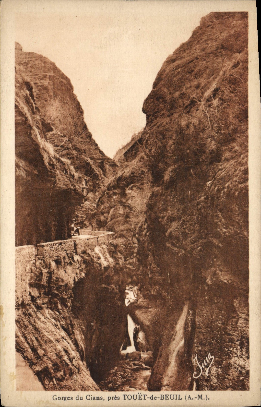 CPA Gorges Du Cians Pres Touet De Beuil