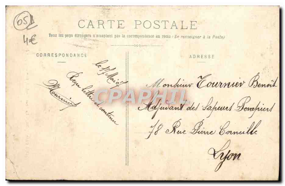 CPA Briancon Le Pont D'Asfeld au dessus de la Durance — Rückseite