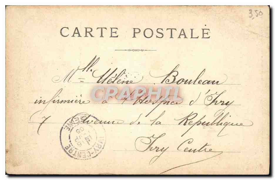 CPA Paris Les Buttes Chaumont  — Verso