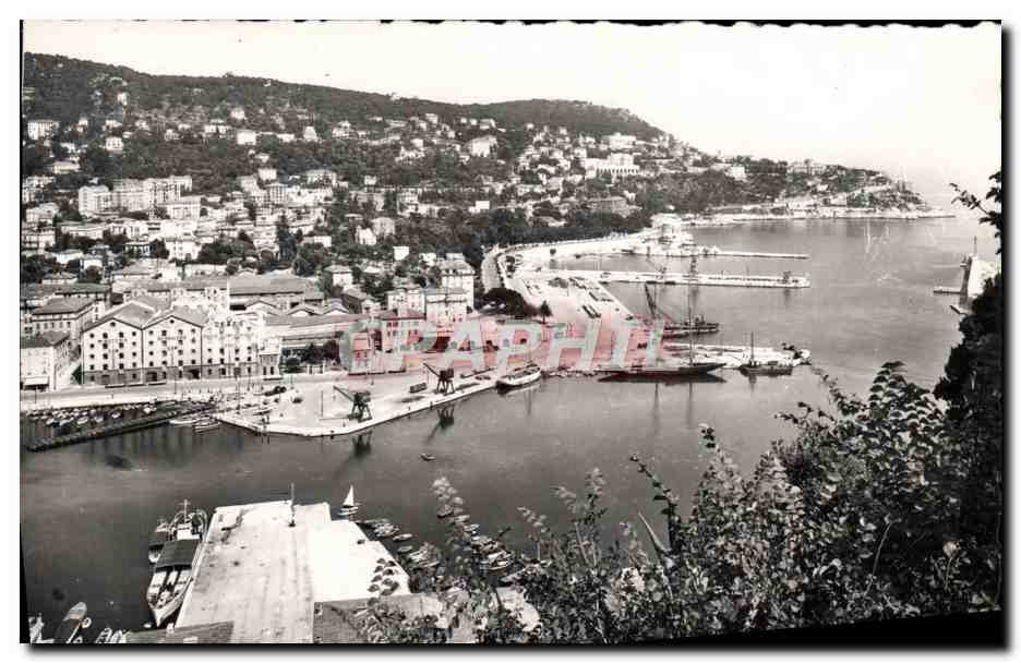 CPM Nice Entree Du Port Et Le Mont Boron