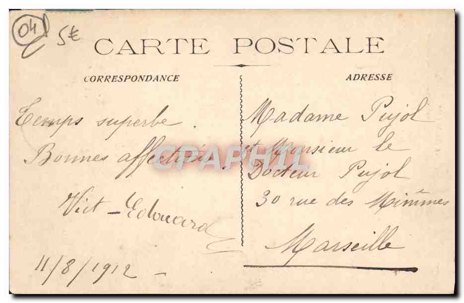 Colmars (B.-A.) — Cascade de la Lance — Éditeur non identifié — Reverso