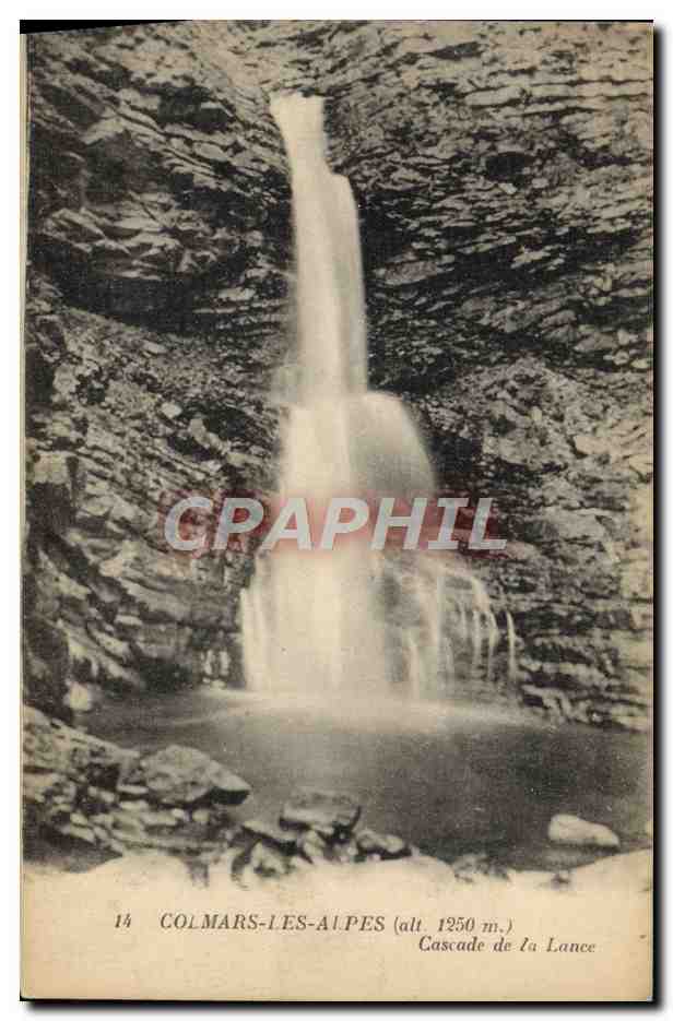 CPA Colmars les Alpes Cascade de La Lance