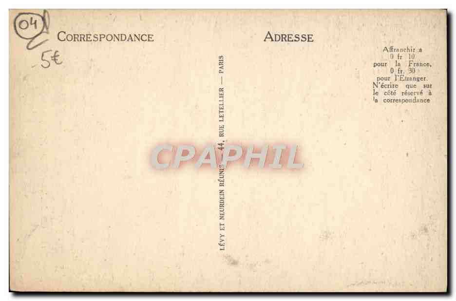 CPA Colmars les Alpes Cascade de La Lance — Verso
