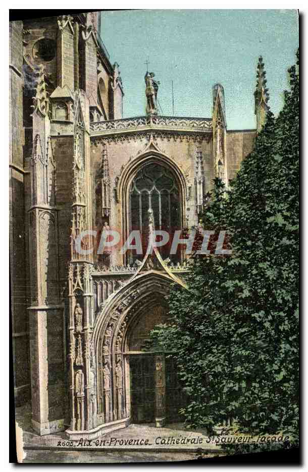 Aix-en-Provence — Cathédrale Saint-Sauveur, façade — A. V. I. C. (éditeur)