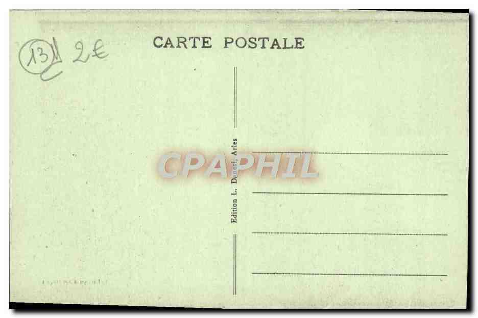 CPA Arles Palace De La Republique — Rückseite