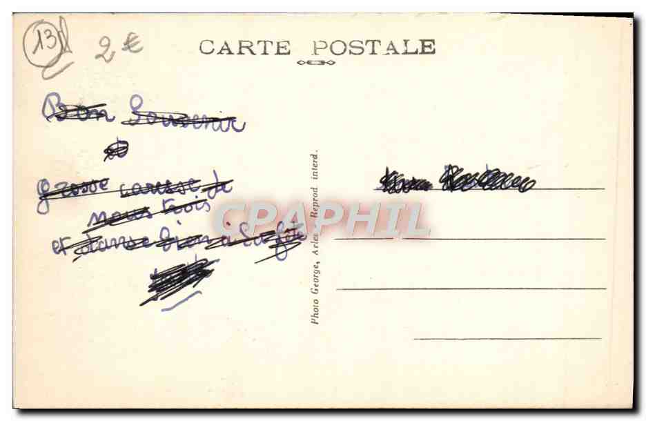 CPA Arles Cloitre De Saint Trophime Galeries 12 et 13eme — Rückseite