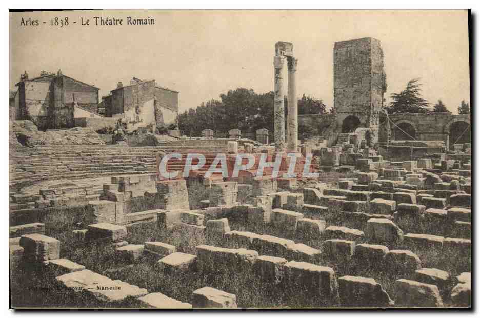 Arles - 1838 - Le Théâtre Romain — éditeur : P. Lévy, Marseille