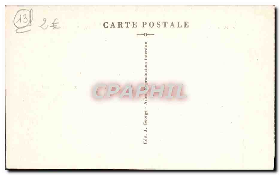 CPA Arles Theatre Antique  — Verso