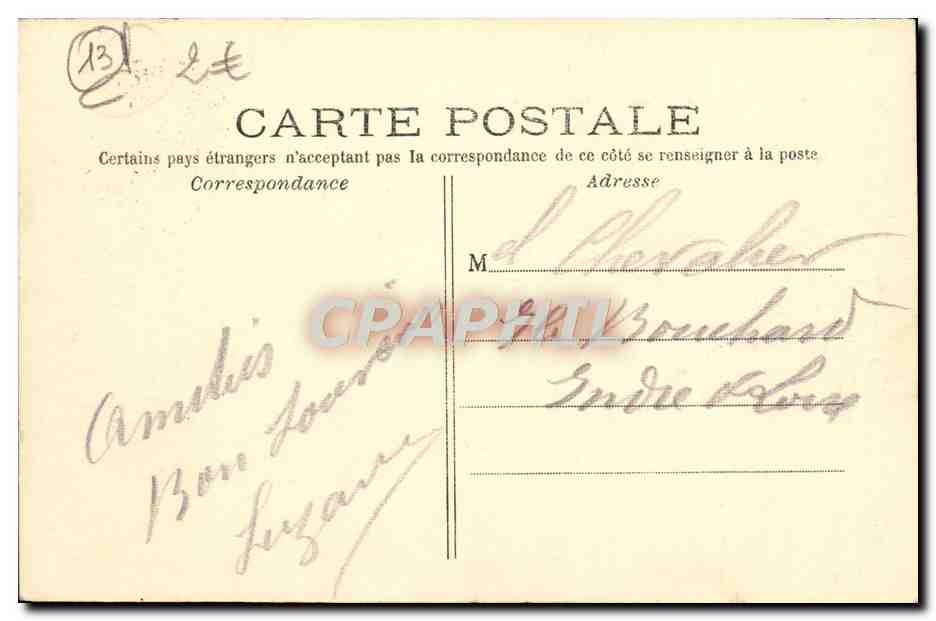 CPA Arles Les Arenes — Verso